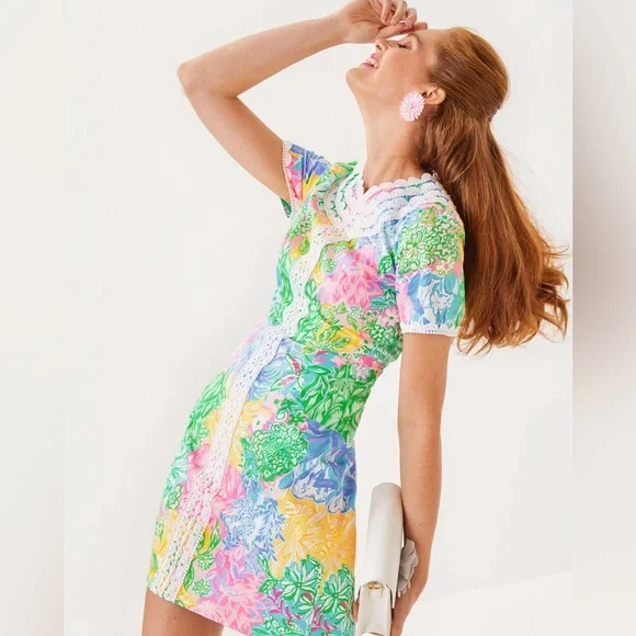 NWT Lilly Pulitzer Mila Short Sleeve Shift Dress